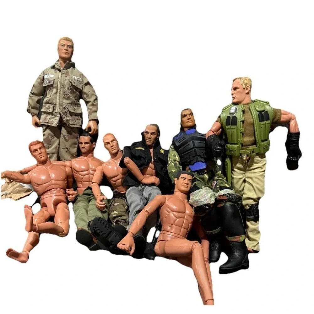 Vintage 90s GI JOE 12'' Military Action Figures Dolls & Accessories Lot